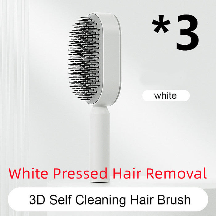 Self Cleaning Hair Brush For Women One-