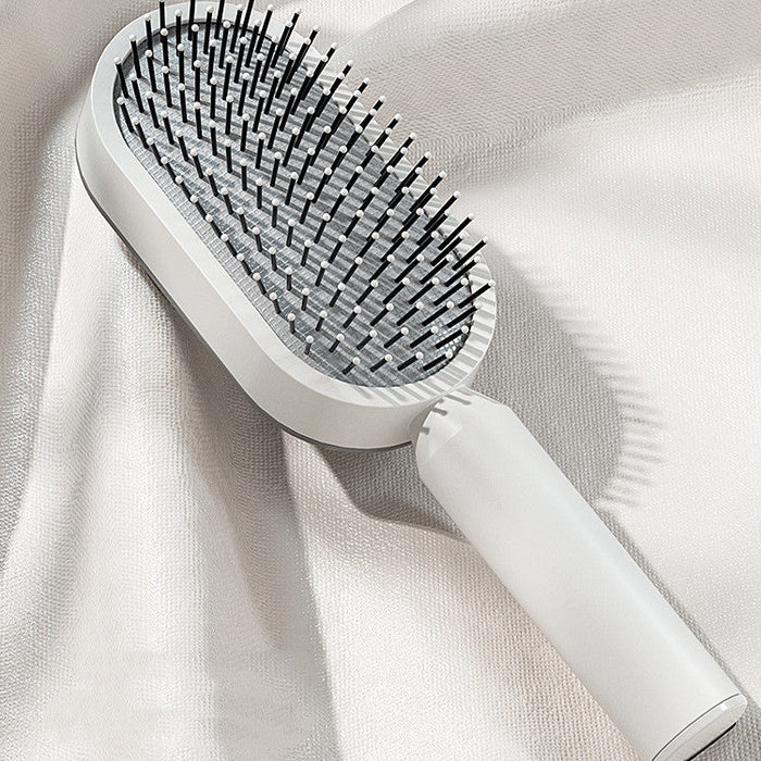 Self Cleaning Hair Brush For Women One-