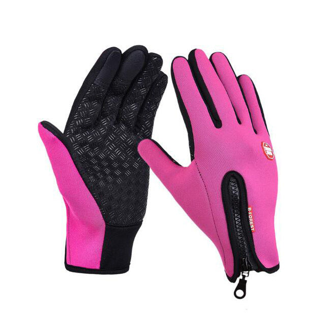 Winter Gloves Touch Screen Riding Motorcycles Gloves With Fleece