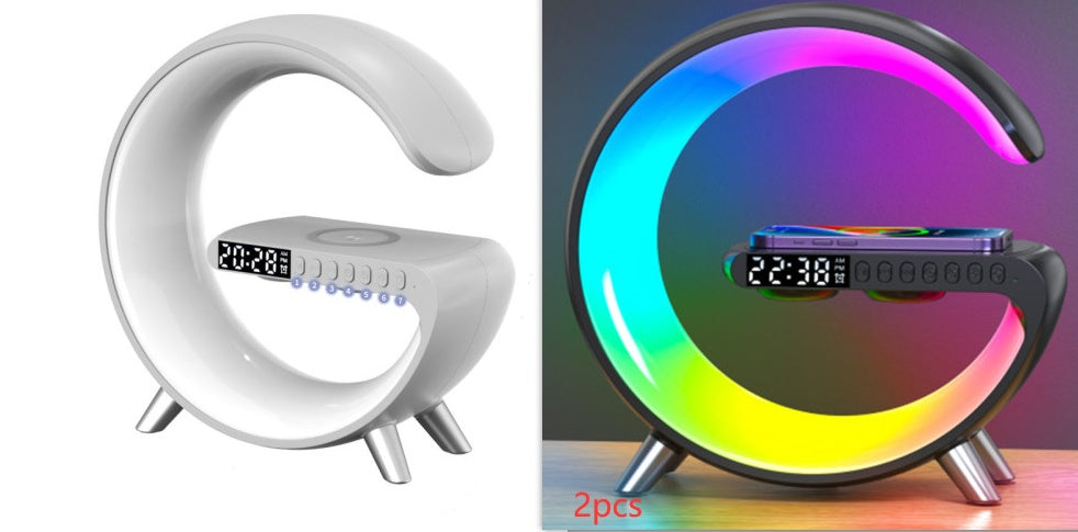 New Intelligent G Shaped LED Lamp Bluetooth Speake Wireless Charger