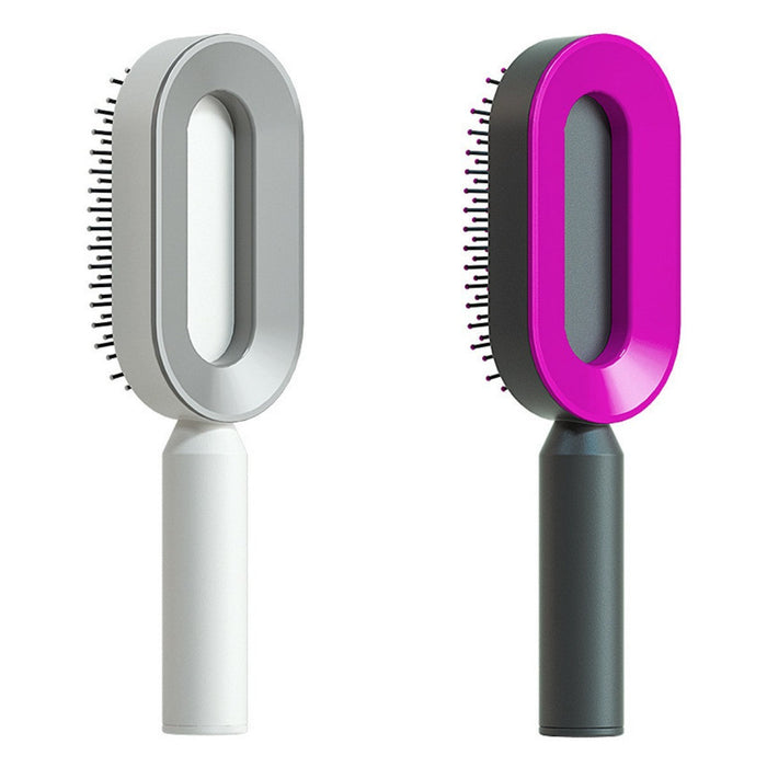 Self Cleaning Hair Brush For Women One-