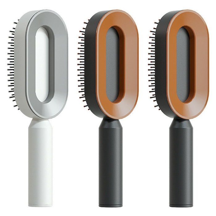 Self Cleaning Hair Brush For Women One-