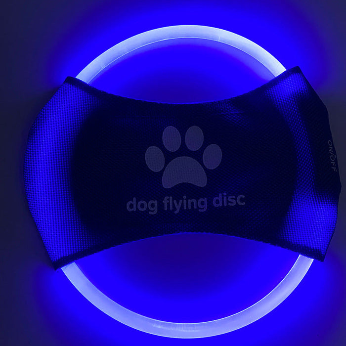 Dog Flying Discs Light Glowing LED Luminous Train