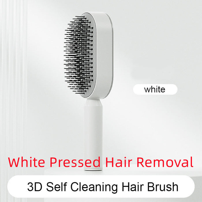 Self Cleaning Hair Brush For Women One-