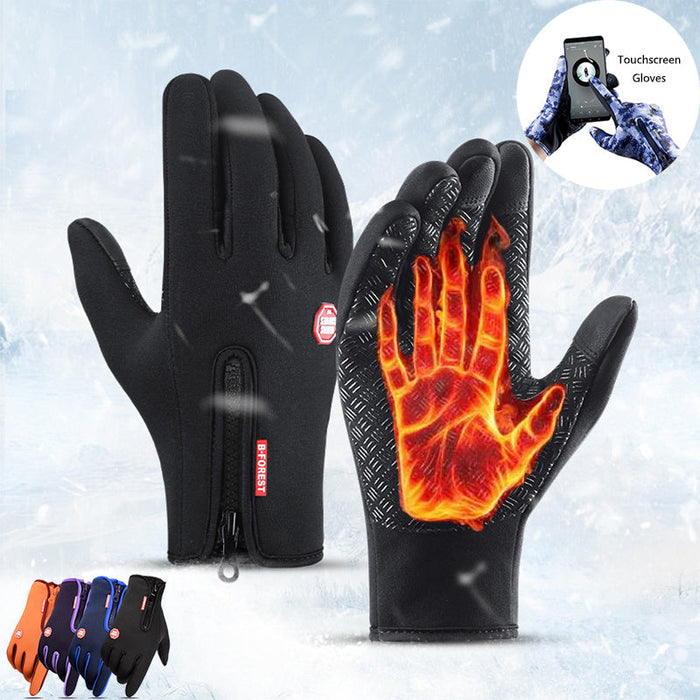 Winter Gloves Touch Screen Riding Motorcycles Gloves With Fleece