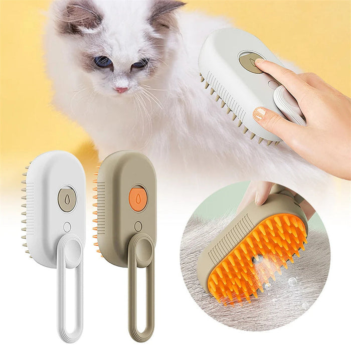 Cat Steam Brush Steamy Dog Brush 3 In 1 Electric