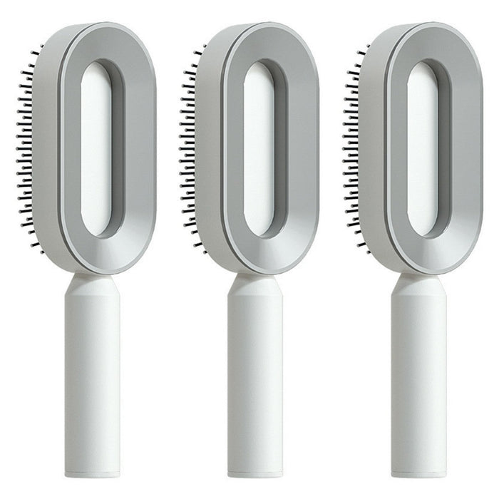 Self Cleaning Hair Brush For Women One-