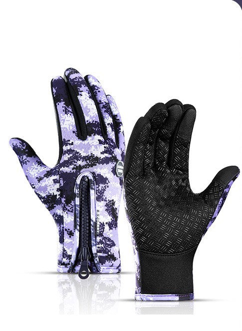 Winter Gloves Touch Screen Riding Motorcycles Gloves With Fleece