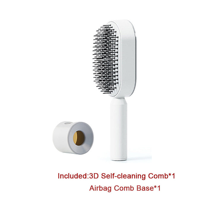 Self Cleaning Hair Brush For Women One-