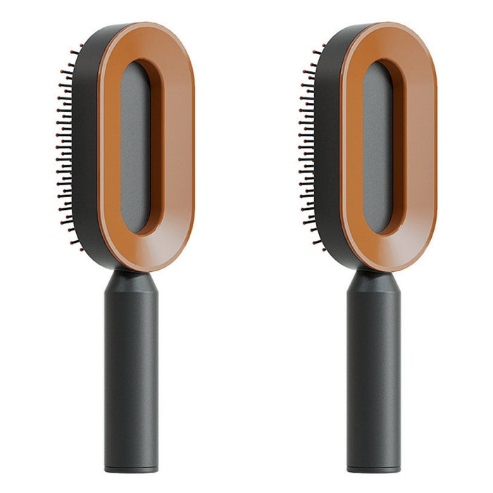 Self Cleaning Hair Brush For Women One-