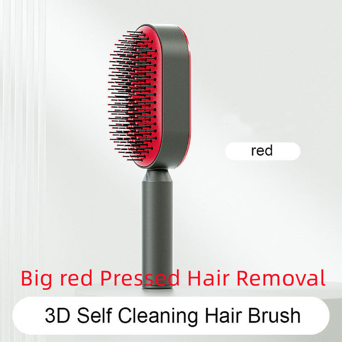 Self Cleaning Hair Brush For Women One-