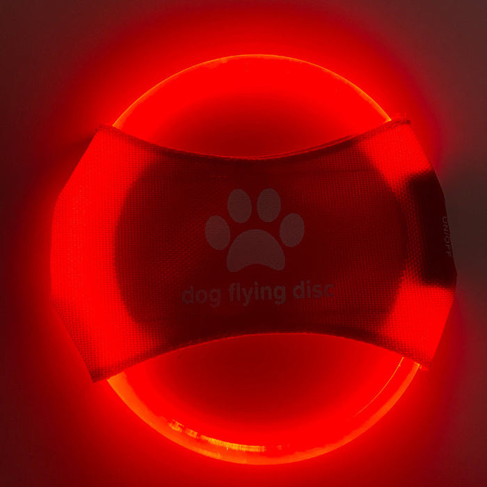 Dog Flying Discs Light Glowing LED Luminous Train