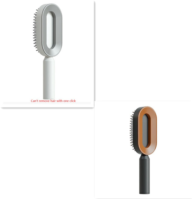 Self Cleaning Hair Brush For Women One-