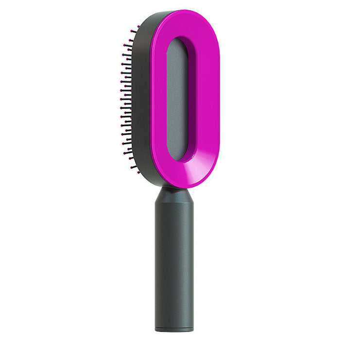 Self Cleaning Hair Brush For Women One-