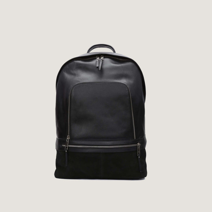 Classic Leather Backpack - Black